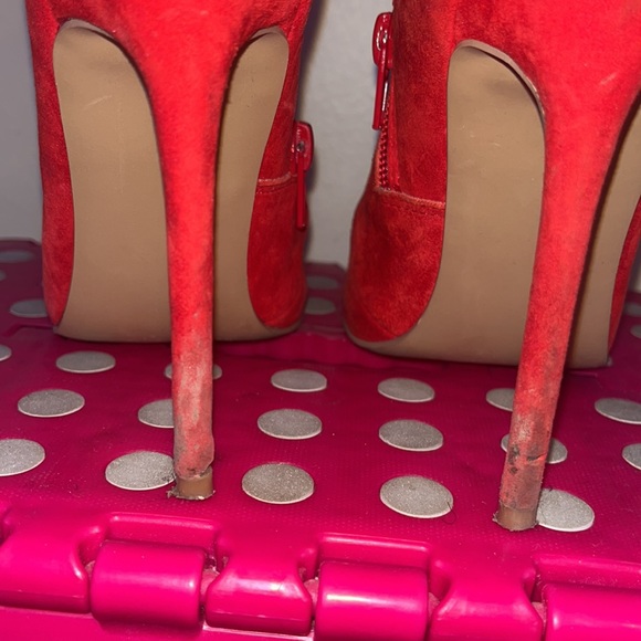Red Steve Madden booties - Picture 7 of 10